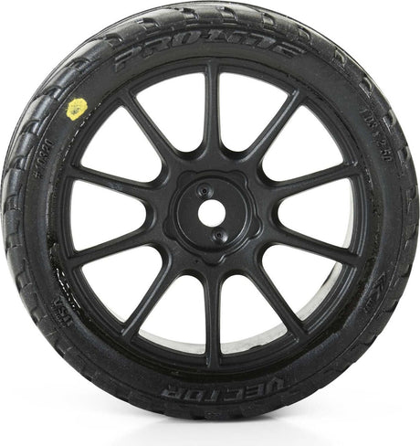 1/14 Vector Tire MTD 12mm Black Velocity Wheel (4): ARRMA TYPHON GROM