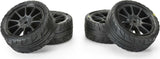 1/14 Vector Tire MTD 12mm Black Velocity Wheel (4): ARRMA TYPHON GROM