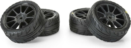 1/14 Vector Tire MTD 12mm Black Velocity Wheel (4): ARRMA TYPHON GROM