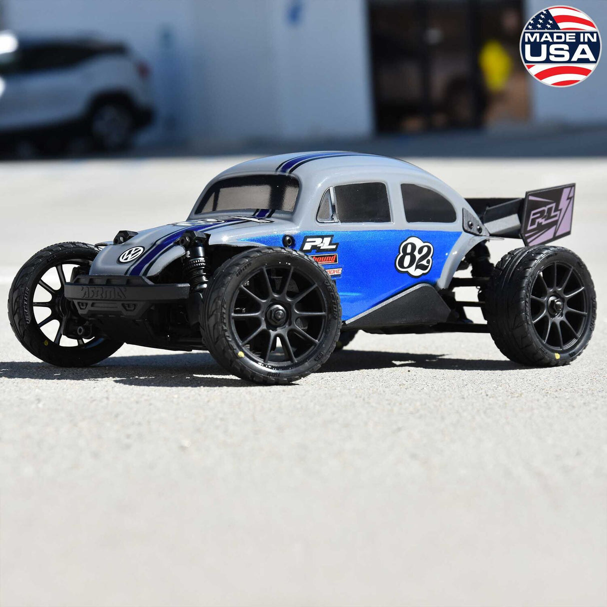 1/14 Vector Tire MTD 12mm Black Velocity Wheel (4): ARRMA TYPHON GROM