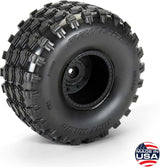 1/10 Dirt Hawg 2.0 F/R 2.6" MT Tires Mounted ARRMA Stock Wheel Black (2): ARRMA QUAKE & GORGON
