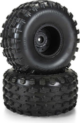 1/10 Dirt Hawg 2.0 F/R 2.6" MT Tires Mounted ARRMA Stock Wheel Black (2): ARRMA QUAKE & GORGON