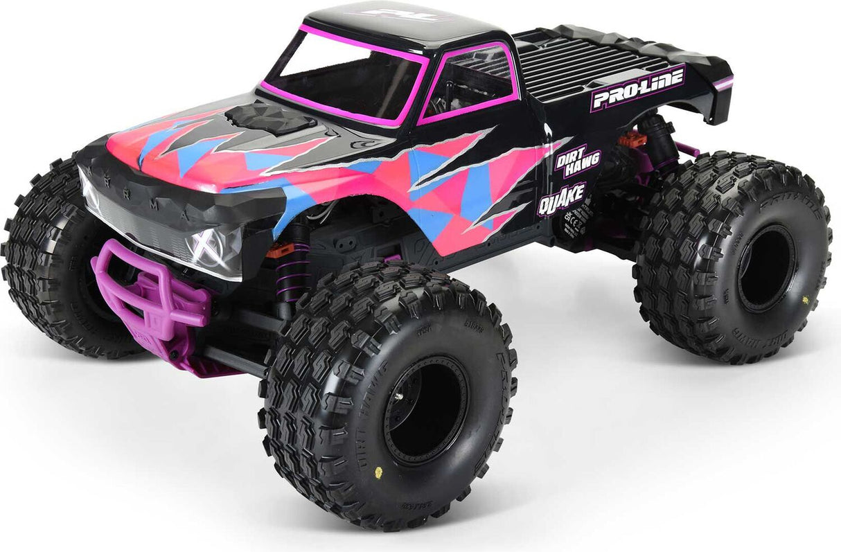 1/10 Dirt Hawg 2.0 F/R 2.6" MT Tires Mounted ARRMA Stock Wheel Black (2): ARRMA QUAKE & GORGON