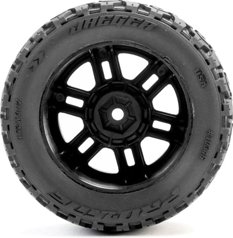 Jaeger Front/Rear MT Tires MTD 12mm Black Split Six (2): ARRMA MINI KRATON