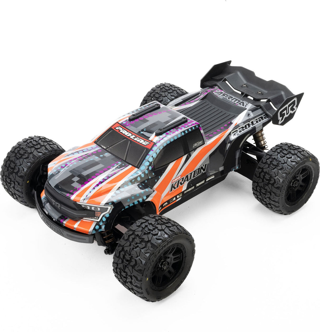 Jaeger Front/Rear MT Tires MTD 12mm Black Split Six (2): ARRMA MINI KRATON