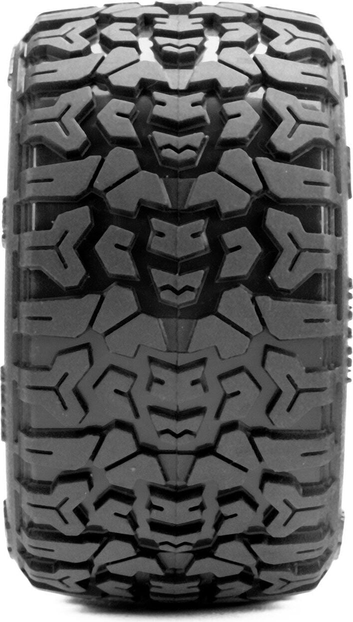 Jaeger Front/Rear MT Tires MTD 12mm Black Split Six (2): ARRMA MINI KRATON