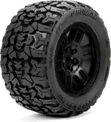 Jaeger Front/Rear MT Tires MTD 12mm Black Split Six (2): ARRMA MINI KRATON