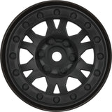 1/10 Impulse Front/Rear 1.9" 12mm Rock Crawler Wheels (2) Black