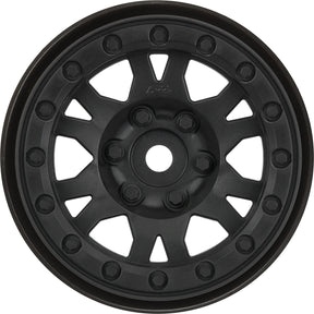 1/10 Impulse Front/Rear 1.9" 12mm Rock Crawler Wheels (2) Black
