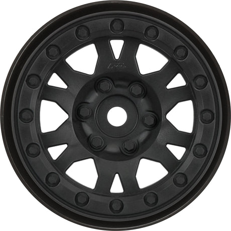1/10 Impulse Front/Rear 1.9" 12mm Rock Crawler Wheels (2) Black