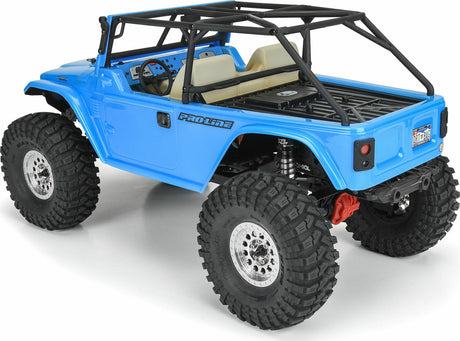 1/10 1979 Toyota Land Cruiser FJ40 Clear Body/Cage 12.3" WB Crawlers