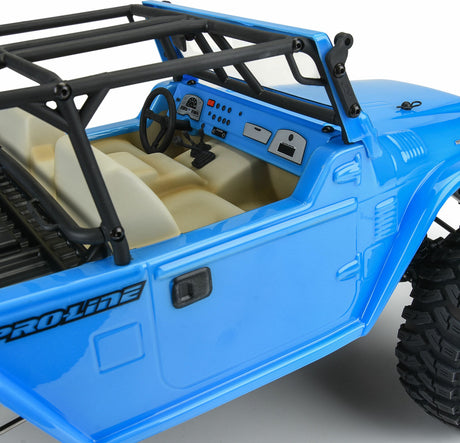 1/10 1979 Toyota Land Cruiser FJ40 Clear Body/Cage 12.3" WB Crawlers