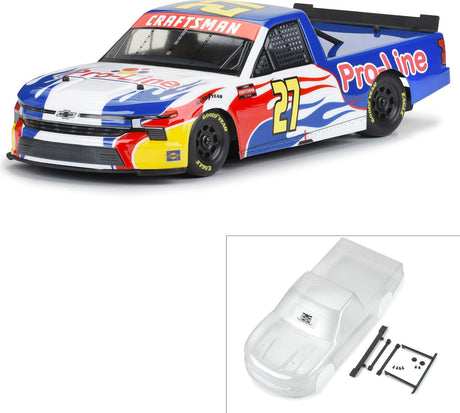 1/12 Pre-Cut 2024 Chevy Silverado Truck Clear Body: Losi NASCAR