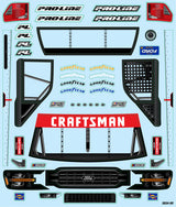 1/12 Pre-Cut 2024 Ford F-150 Truck Clear Body: Losi NASCAR