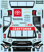 1/12 Pre-Cut 2024 Toyota Tundra Truck Clear Body: Losi NASCAR