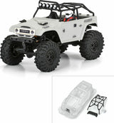 1/24 1979 Toyota Land Cruiser FJ40 Clear Body with Trail Cage: SCX24