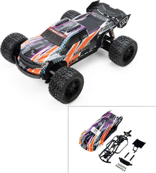 1/16 Limited Edition Pre-Cut/Pre-Painted Brute Digi Body with Clipless System: ARRMA MINI KRATON