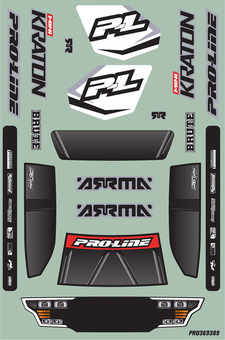 1/16 Limited Edition Pre-Cut/Pre-Painted Brute Digi Body with Clipless System: ARRMA MINI KRATON