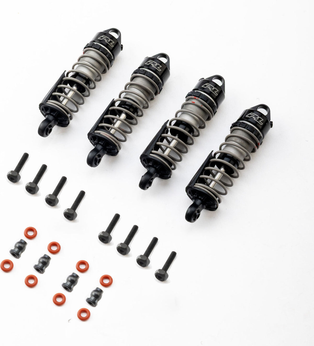 PowerStroke Front/Rear Oil-Filled Shocks (4): ARRMA GRANITE, MOJAVE, TYPHON GROM