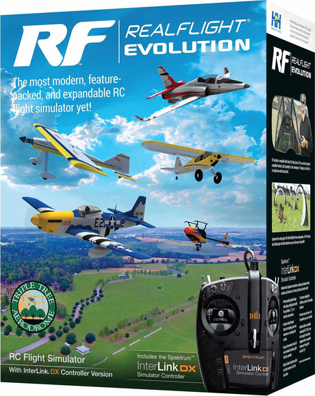 RealFlight Evolution RC Flight Simulator with InterLink DX Controller