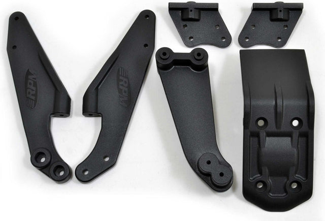 HD v2 Wing Mounts - Black: ARRMA Kraton 6S EXB v2