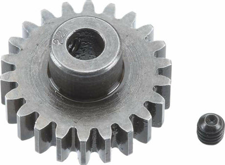 Extra Hard Steel 5mm Bore 1 Module Pinion, 22T