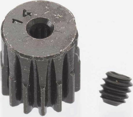 0.5 Module Hard Blackened Steel Mini Pinion 2mm, 14T
