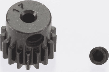 0.5 Module Hard Blackened Steel Mini Pinion 2mm, 17T