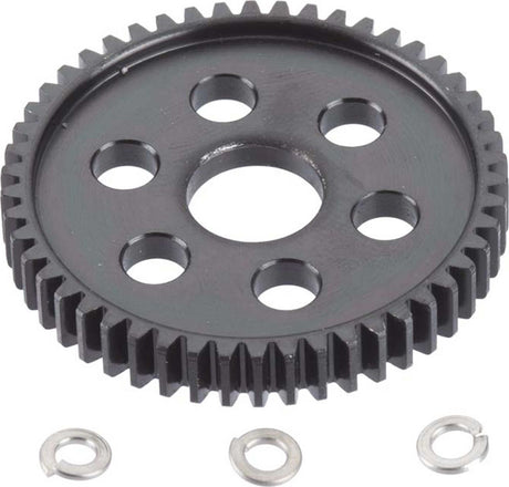 32p Hard Black Steel Spur, 50T: Slash, Stampede 4x4