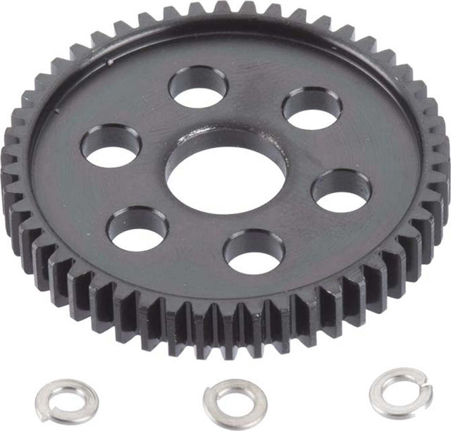 32p Hard Black Steel Spur, 50T: short course truck, monster truck 4x4