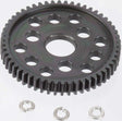 32P Hard Black Steel Spur, 54T: short course truck, monster truck 4x4