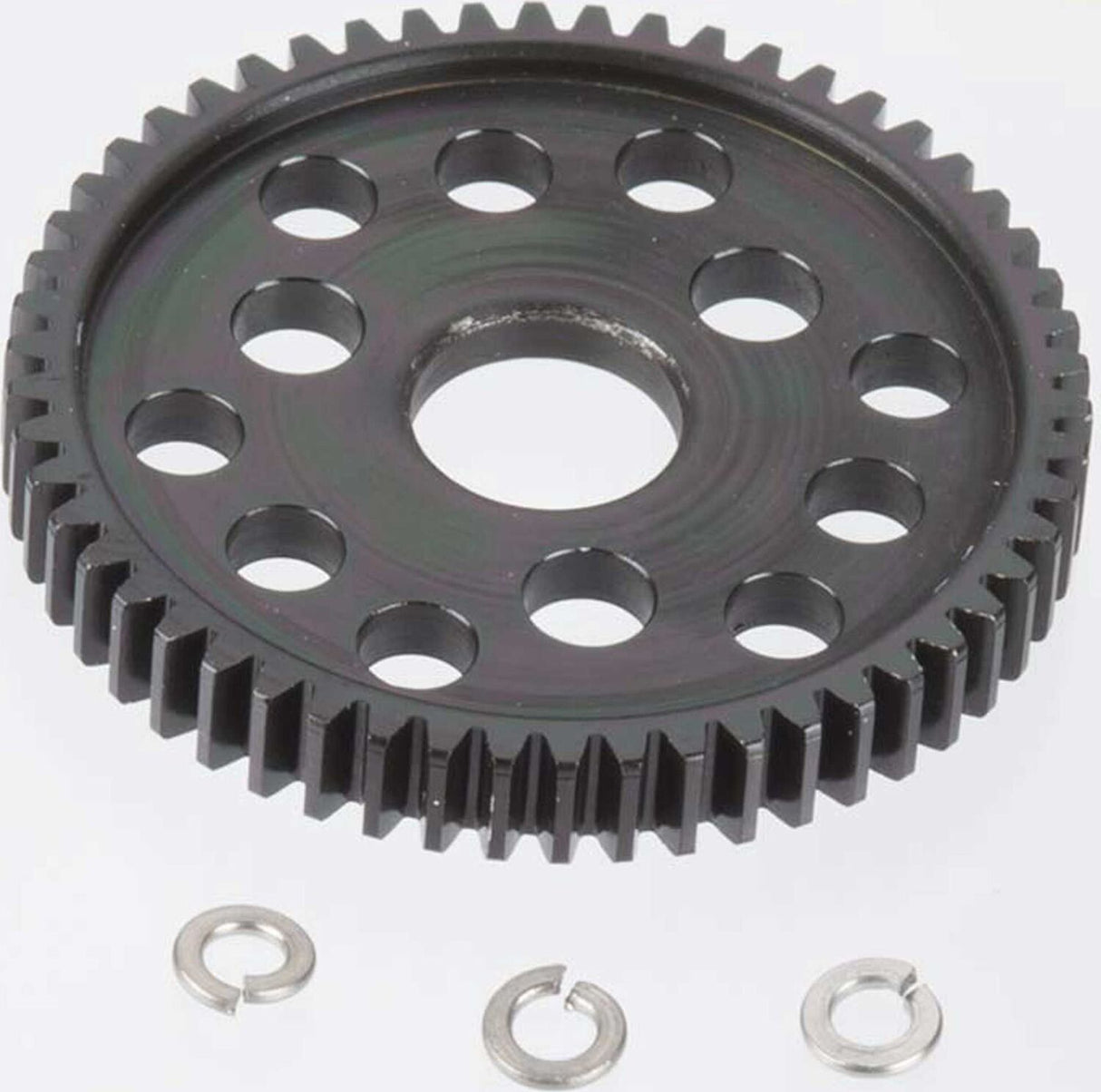 32P Hard Black Steel Spur, 54T: short course truck, monster truck 4x4