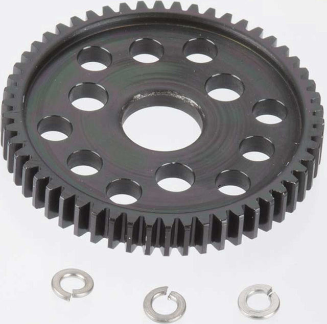 32P Hard Black Steel Spur, 54T: short course truck, monster truck 4x4