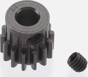 Extra Hard 14 Tooth Blackened Steel 32p Pinion, 5mm