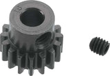 Extra Hard 16 Tooth Blackened Steel 32p Pinion, 5mm