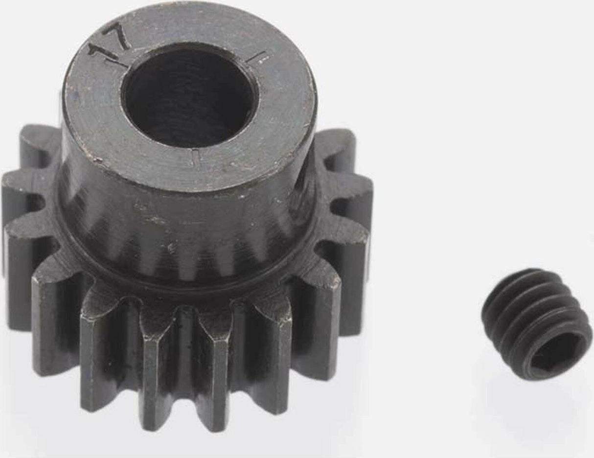 Extra Hard 17 Tooth Blackened Steel 32p Pinion, 5mm
