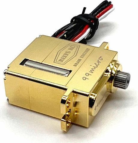99 Micro Digital Metal Gear Waterproof Servo, Brass Edition