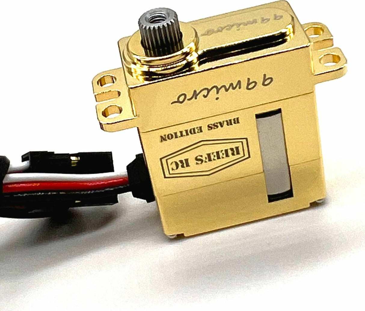 99 Micro Digital Metal Gear Waterproof Servo, Brass Edition