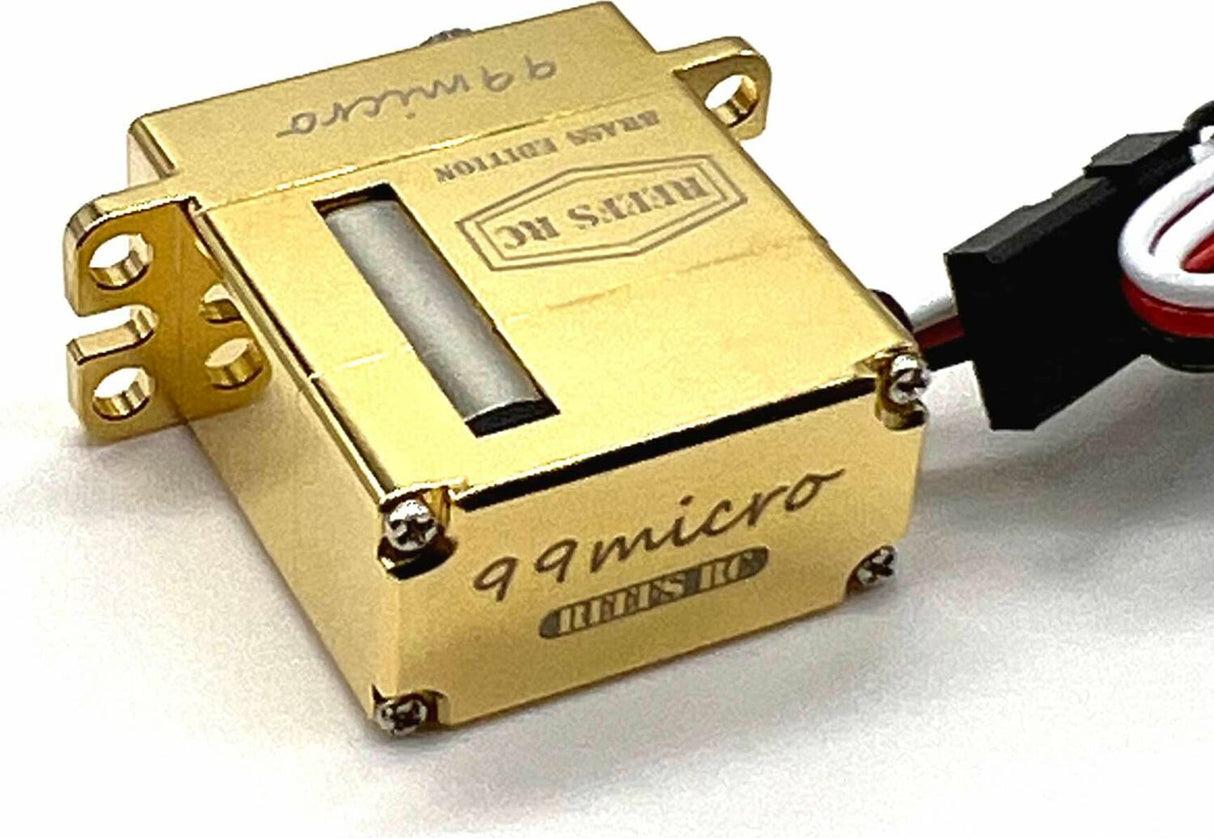 99 Micro Digital Metal Gear Waterproof Servo, Brass Edition