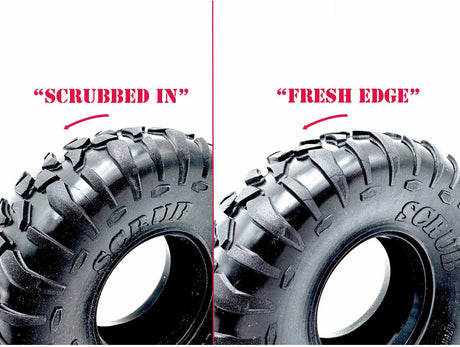 1/10 SCRUB 1.9" Rock Crawler Tires & Inserts, XP Compound