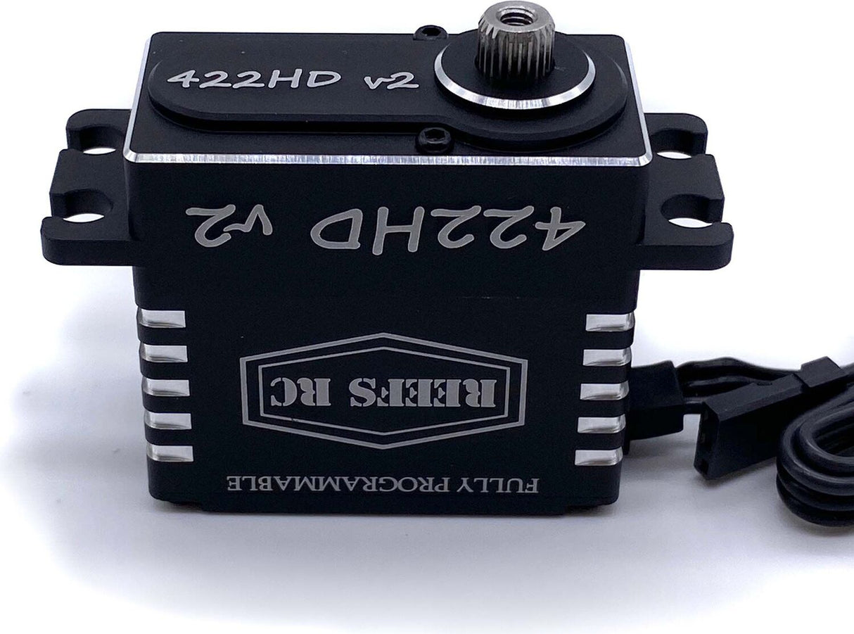 422HD V2 Digital Metal Gear Waterproof Programmable Servo, Black