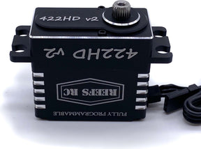 422HD V2 Digital Metal Gear Waterproof Programmable Servo, Black