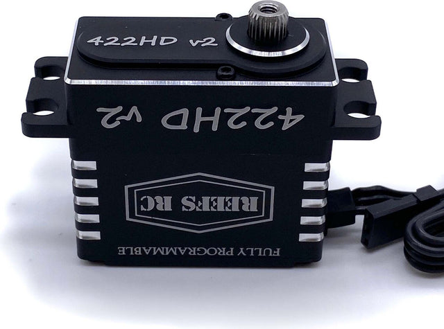 422HD V2 Digital Metal Gear Waterproof Programmable Servo, Black