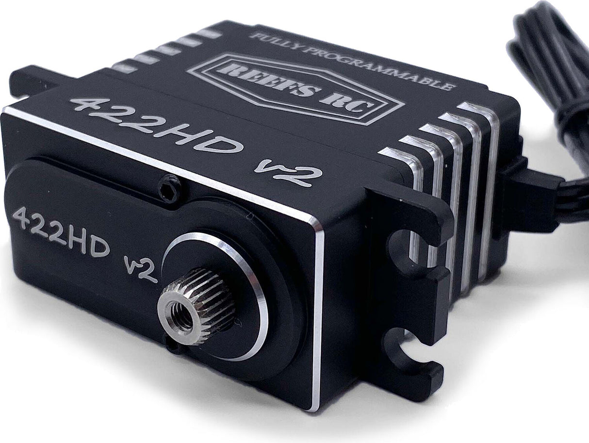422HD V2 Digital Metal Gear Waterproof Programmable Servo, Black
