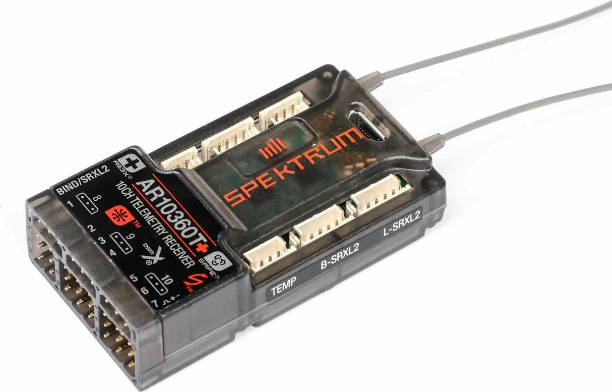 AR10360T+ DSMX 10-Channel AS3X+ & SAFE Telemetry Receiver