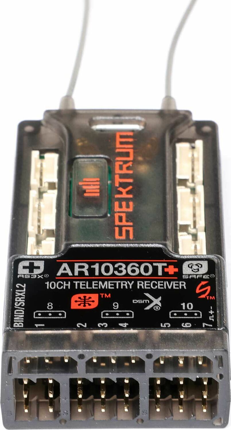 AR10360T+ DSMX 10-Channel AS3X+ & SAFE Telemetry Receiver