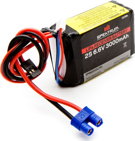 6.6V 3000mAh 2S LiFe Receiver Battery: Universal Receiver, EC3