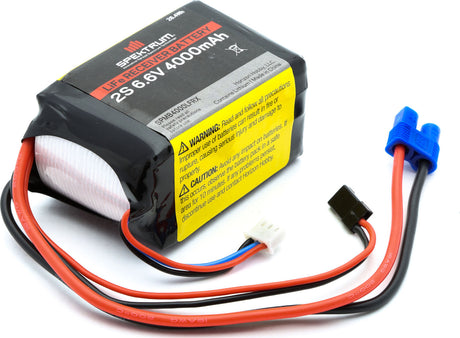 6.6V 4000mAh 2S LiFe Receiver Battery: Universal Receiver, EC3