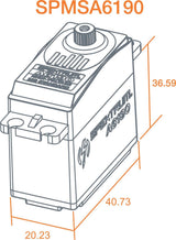 A6190 Standard Metal Gear HV Aircraft Servo