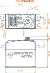 A6190 Standard Metal Gear HV Aircraft Servo